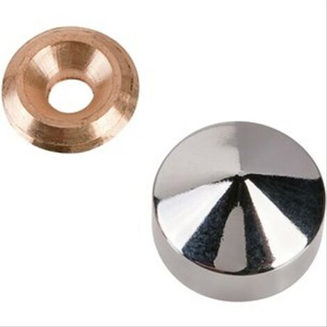Cache-vis Marbrier laiton poli Diam16mm
