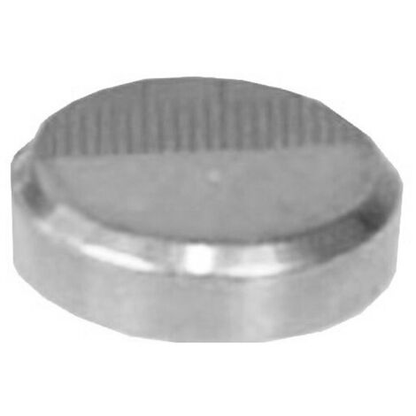 Cache vis plat diamètre 16mm laiton chromé boîte de 10 GUITEL 9020D16S03