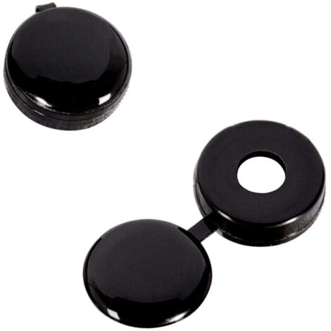 Cache vis rondelle charnière noir (paquet de 50)