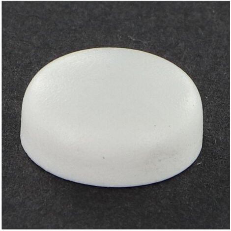 VIS EXPRESS Cache vis Tête cylindrique bombée TCB Vis Diamètre ST4.8 Nylon RAL9010 blanc pur-30 pièces