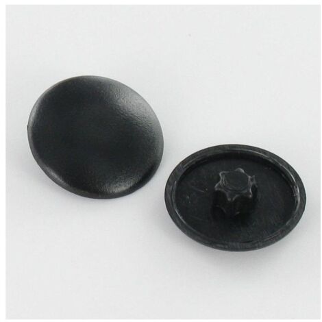 Cache vis Tête fraisée TF TORX TORX T15 Diamètre de tête: 12 Nylon Noir-1 pièce