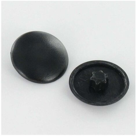 Cache vis Tête fraisée TORX TORX T20 Diamètre de tête: 12 Polyethylène noir