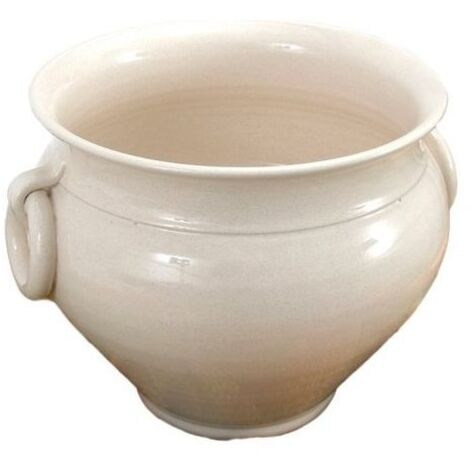 Cachepot 25 Bianco con anelli