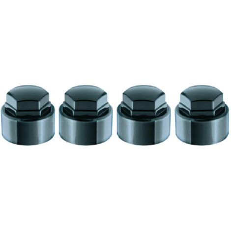 Lot de 4 caches écrou antivol noirs – Compatibles modèles 24012SU et 24013SU – Protection en plastique – Diamètre 25 mm – Mcgard