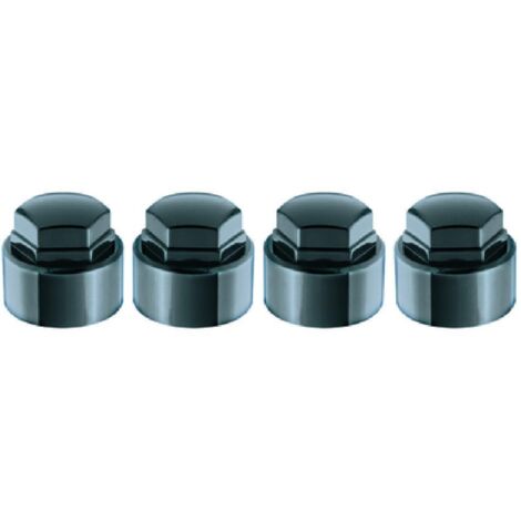 Lot de 4 caches écrou antivol noirs – Compatibles modèles 24012SU et 24013SU – Protection en plastique – Diamètre 25 mm – Mcgard