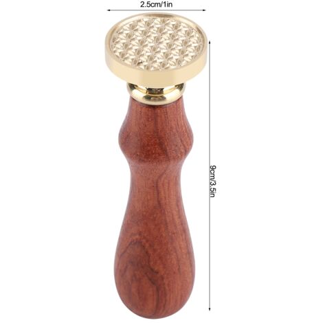 Cachet à Lettres Traditionnel en Bois et Métal - Poignée Bois Polie - Tête Bras Amovible - Modèle 203 - pour Cartes de Mariage et Invitations
