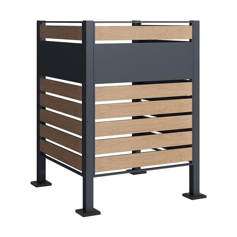 Cachette pour poubelles boîte à poubelles clôture à poubelles de 120 cm