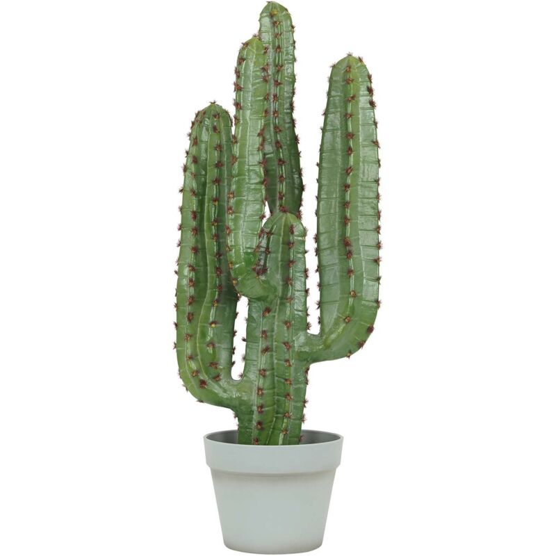 LIGNE DECO Cactus artificiel 4 branches en pot 70 cm