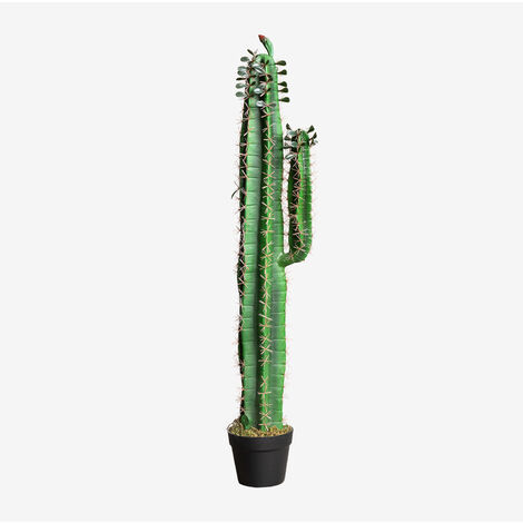 Statue cactus boule jaune pour jardin King Matériaux