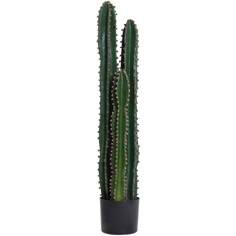 Cactus artificiel grand réalisme plante artificielle grande taille dim. ø 17 x 100H cm vert