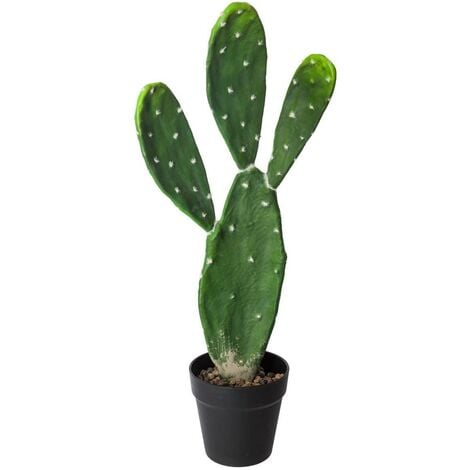 Cactus artificiel H60cm - Atmosphera créateur d'intérieur - Noir