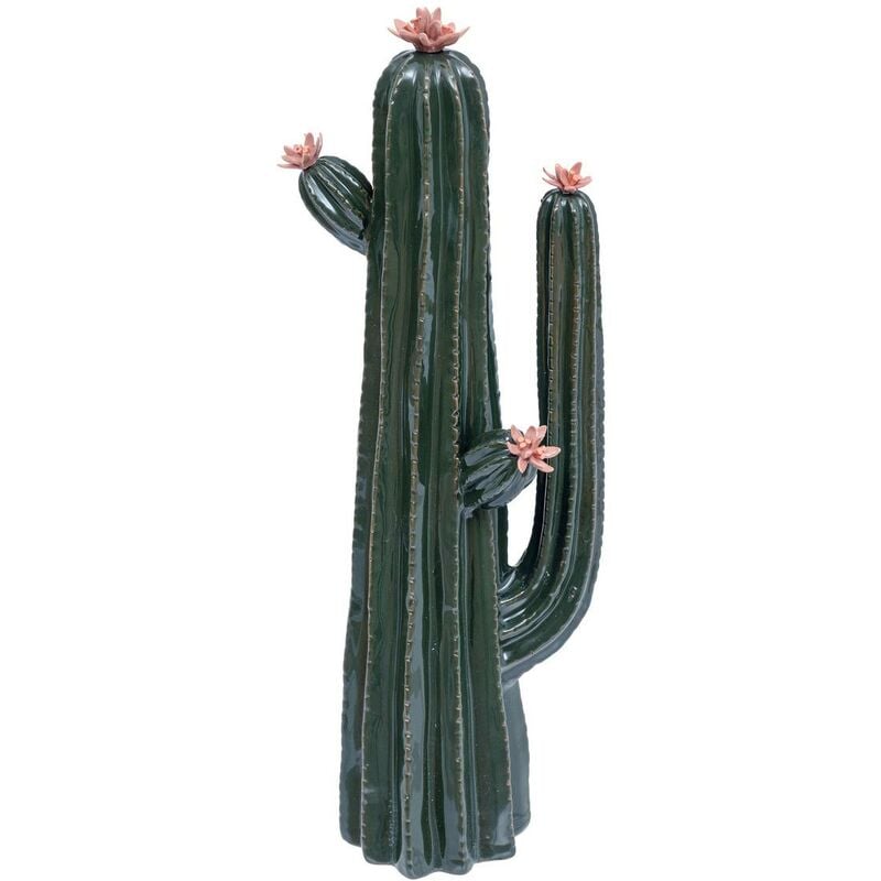 Cactus déco céramique H40cm vert Atmosphera créateur d'intérieur