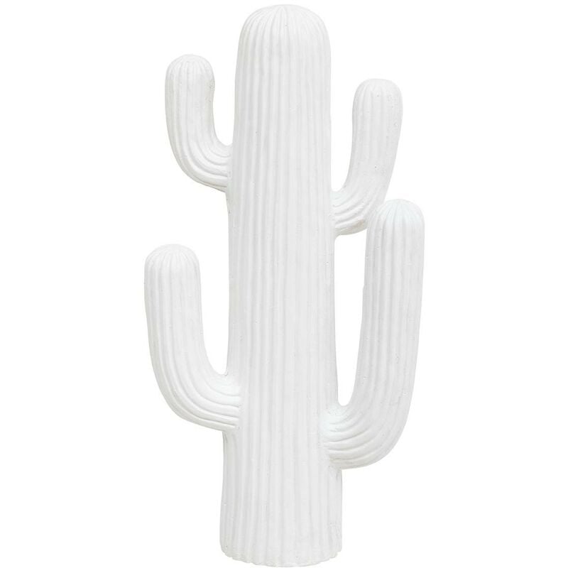 Atmosphera - Cactus déco Rodrigo H57cm blanc créateur d'intérieur