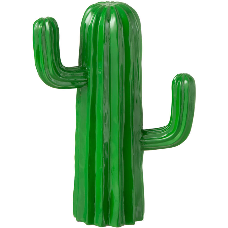 Jolipa - Cactus décoratif en résine verte 28 cm