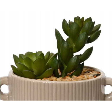 Cactus en pot décoratif, plante artificielle 13x13 cm