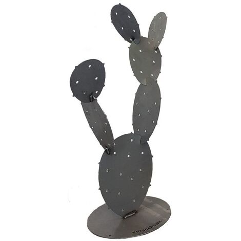 Cactus Métal Figuier H85 - Brut