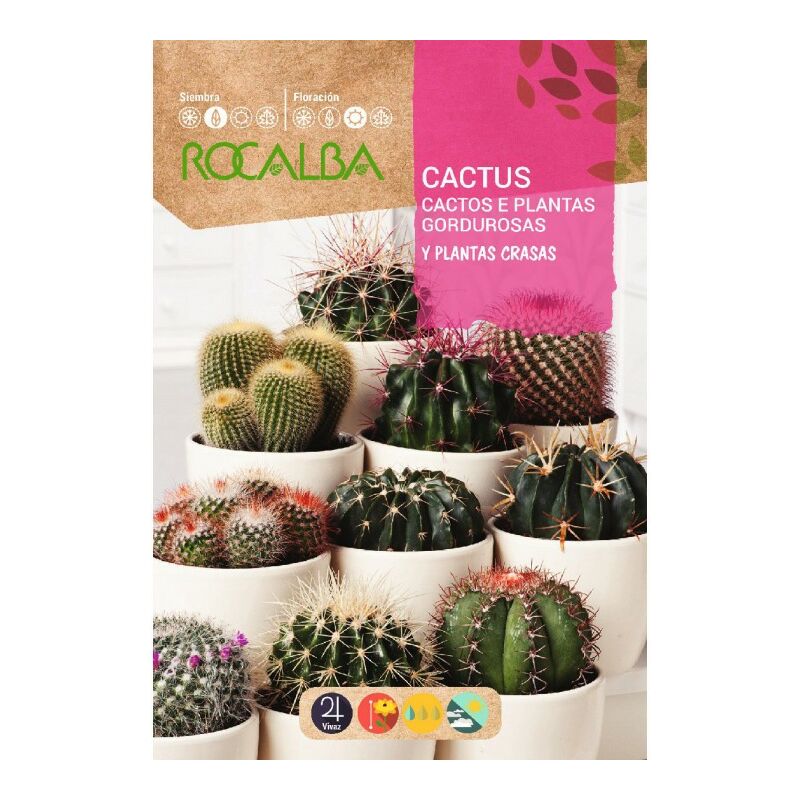 

Cactus Y Plantas Crasas Variado - Sobre De Semillas 0,5G