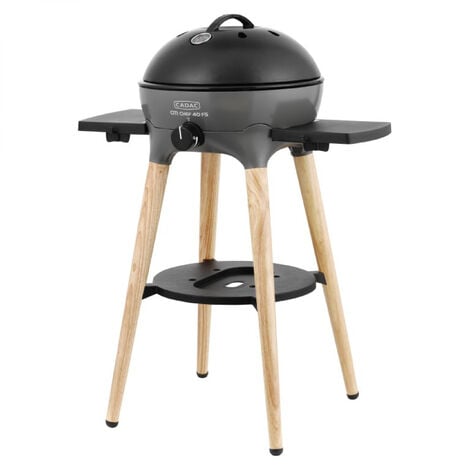 Cadac Citi Chef 40 FS Freestanding Gasgrill Campinggrill Steel Grey 50mbar ø 39 cm 5615-20-17-DE