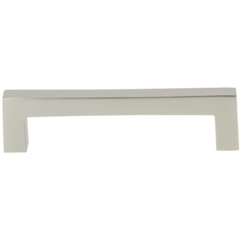 Cadap Poignée de porte aluminium nickel velours 96mm