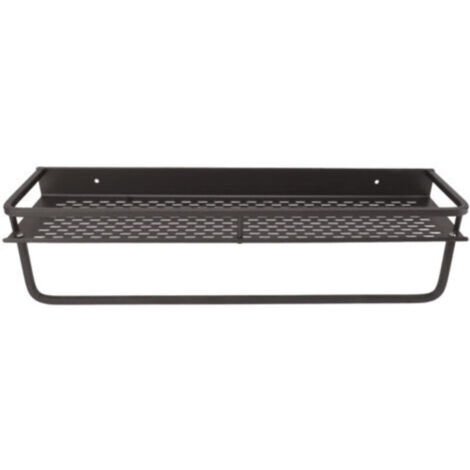 Caddie de Douche Gris tagère de Rangement de Douche Facile à Installer en Alliage d'aluminium Accessoire de Douche de Grande capacité pour Salle de Bain Maison 50 cm / 19,7 pouces-Crezuo