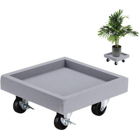 【Caddie Roulant pour Pots de Fleurs】 - Sans Marque - Multisupport (Plastique) - Diamètre Interne 18/22/26cm - Porte jusqu'à 108kg - Palette Roulante