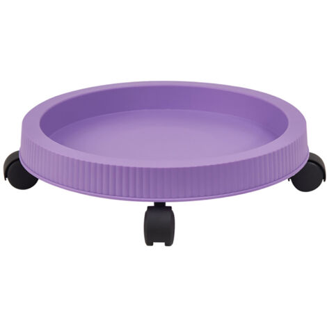 Caddy PP Durchmesser 24 cm, 4er-Set mit 360°-Rollen für Blumentöpfe und Pflanzen – Stabiler, mobiler Ständer für die Innen- und Außendekoration