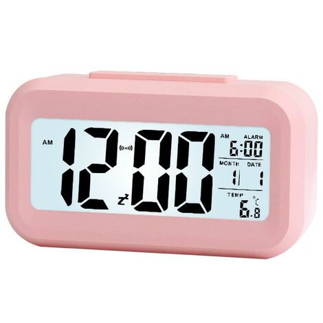 Cadeau d'alarme numérique à LED pour les enfants - rose