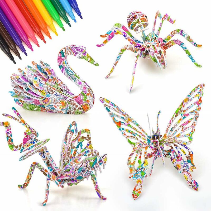 Cadeau D'Anniversaire Pour Enfant, Kit De Jouets De Peinture Pour Tout-Petits Garçons Filles De 4 À 12 Ans, Jouet D'Art Et D'Artisanat Pour Enfants,