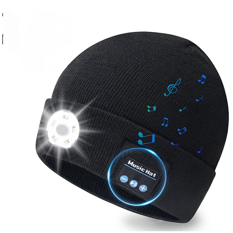 Cadeau Homme Original Utile, Idee Cadeau Noel Original, led Bonnet Bluetooth Homme, Bonnet Homme/Femme, Cadeau Papa, Cadeau Anniversaire Homme