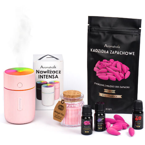 Cadeau pour elle : diffuseur d'huiles essentielles, humidificateur et bougie d'encens