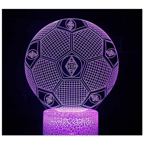 Cadeaux de football pour garçons Football 3d Illusion Lamp Football 3d Night Light Gift For Boys Girls-