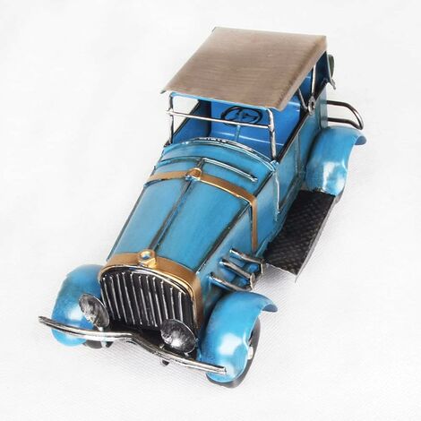 Cadeaux exquis Ornements de voitures anciennes antiques/Bar à la maison créatif Restaurant Rétro modèle de voiture classique Décoration de bureau/Jouets statiques en métal/Artisanat de collecti
