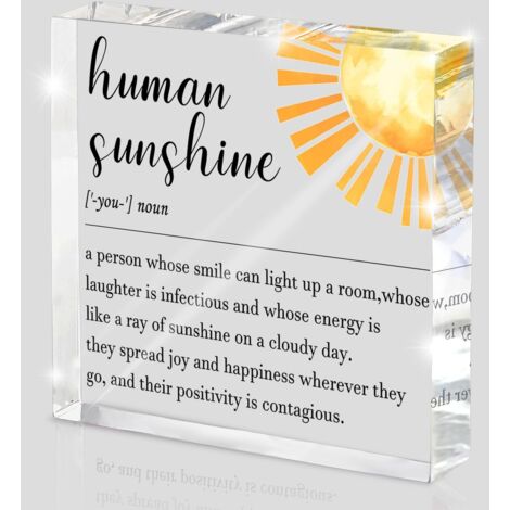 Cadeaux inspirants "Soleil humain" pour femmes et hommes, cadeaux de remerciement pour professeurs, amis, collègues, médecins et infirmières, remerciement des employés