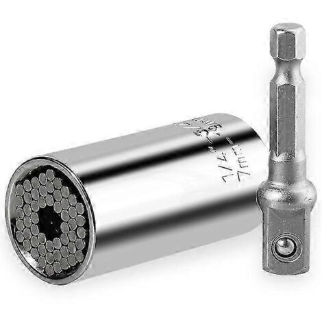 Cadeaux pour la fête des pères : outils et gadgets de bricolage pour hommes, clés à douille universelles 7-19 mm, cadeaux pour papa et beau-père, GSilver