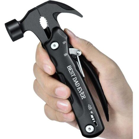 Cadeaux pour papa de fille fils enfants fête des pères, cadeaux papa qui ne veut rien, idées cadeaux d'anniversaire uniques pour hommes père lui,outils tout-en-un mini marteau multitool
