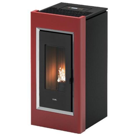 Cadel Prince 11 stufa Libera installazione Pellet Nero, Rosso