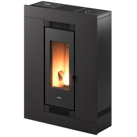 Cadel Stufa a Pellet Ventilata a Camera Stagna 8,5 kW Capacità Serbatoio 15 Kg Colore Antracite
