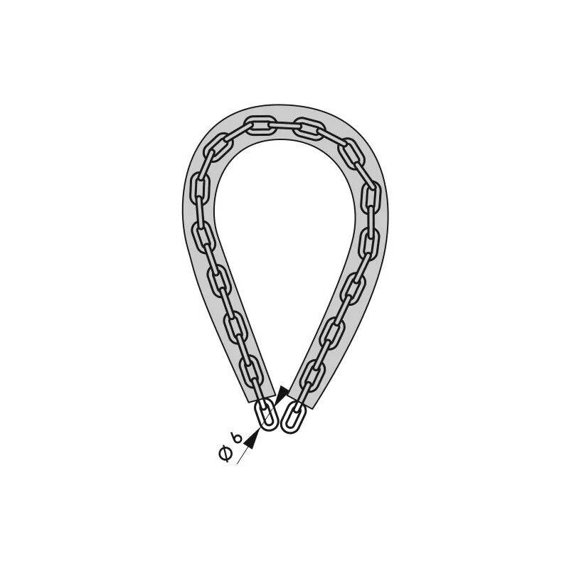 

Cadena antirrobo LOOPS, longitud 0,60m, diámetro 6mm