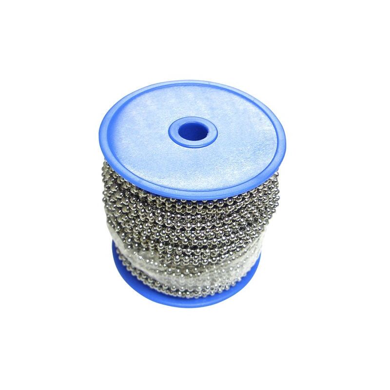 

Cadena bolas laton cromado 3,2 mm. rollo 50 metros