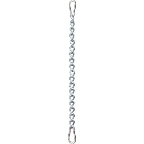 Cadena con dos mosquetones, fijación variable para silla hamaca  hasta 230 kg (cadena de 66 cm)