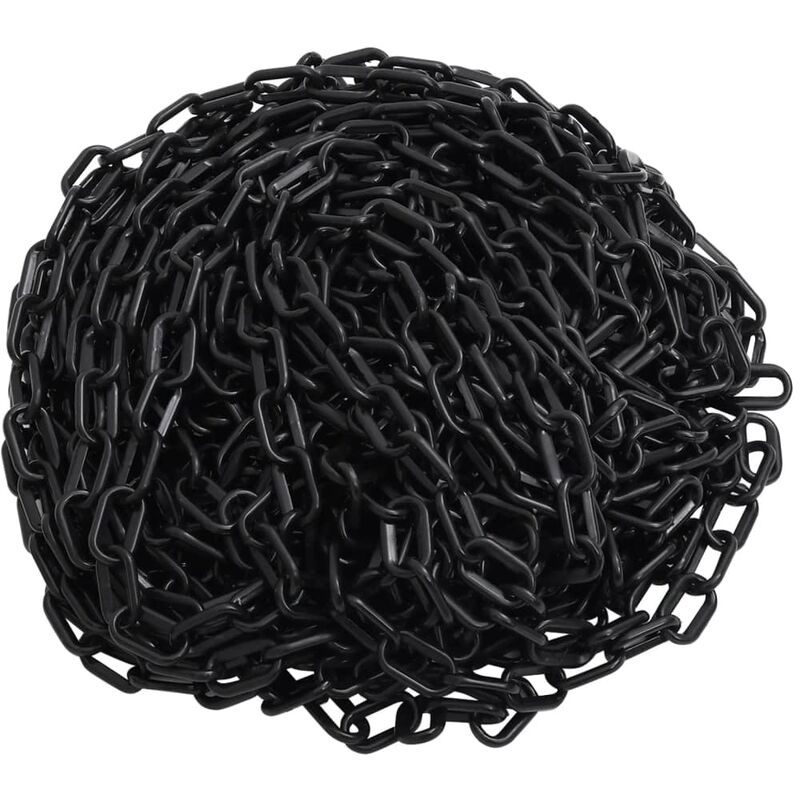 

Cadena de advertencia plástico negro 30 m Ø4 mm