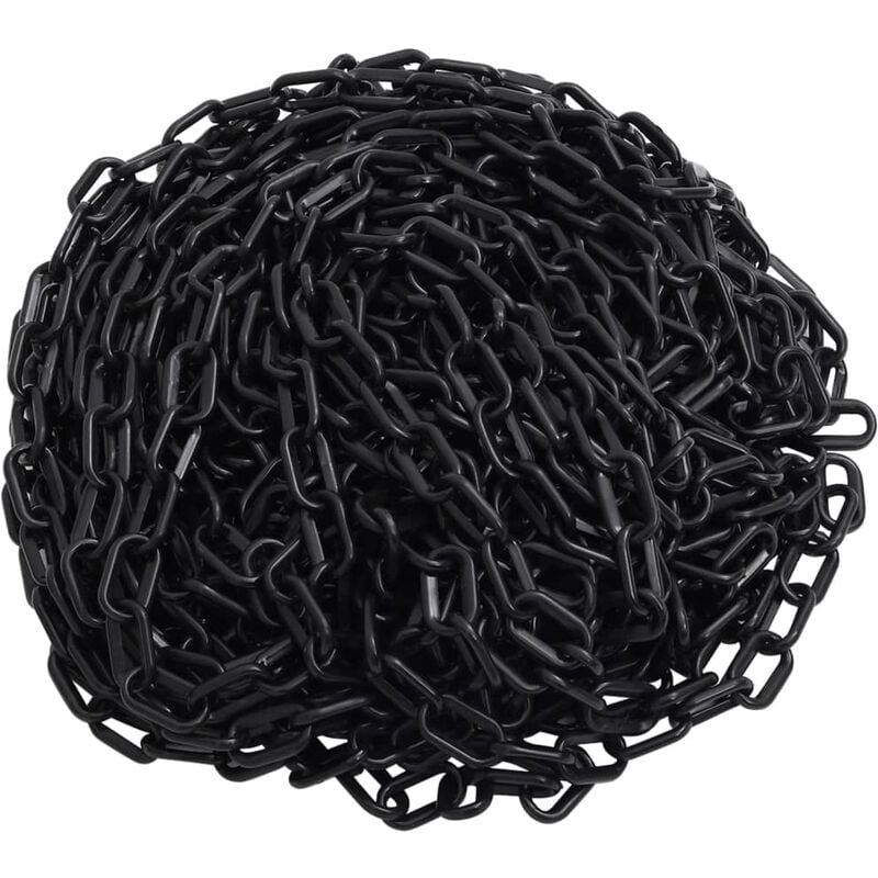 

Cadena de advertencia plástico negro 30 m Ø6 mm