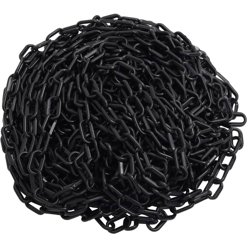 

Cadena de advertencia plástico negro 30 m Ø8 mm