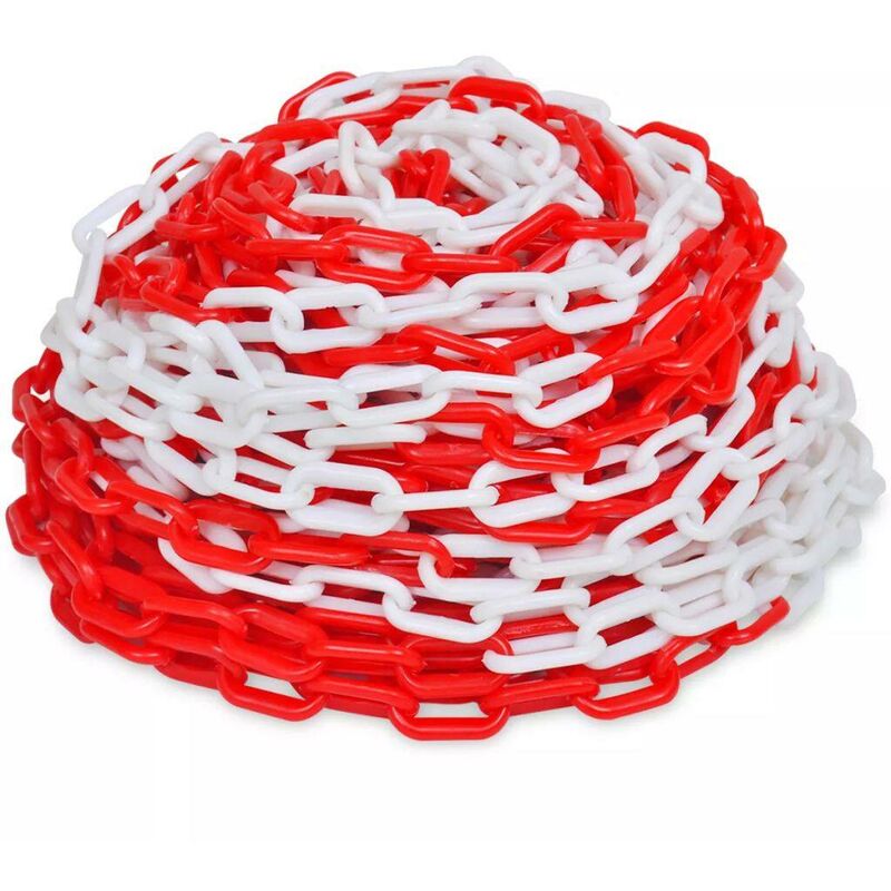 

Cadena de Advertencia Roja y Blanca 30m