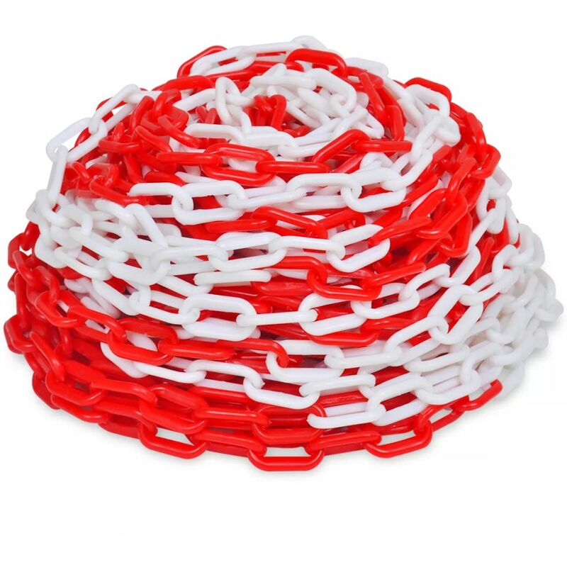 

Cadena de Advertencia Roja y Blanca 30m