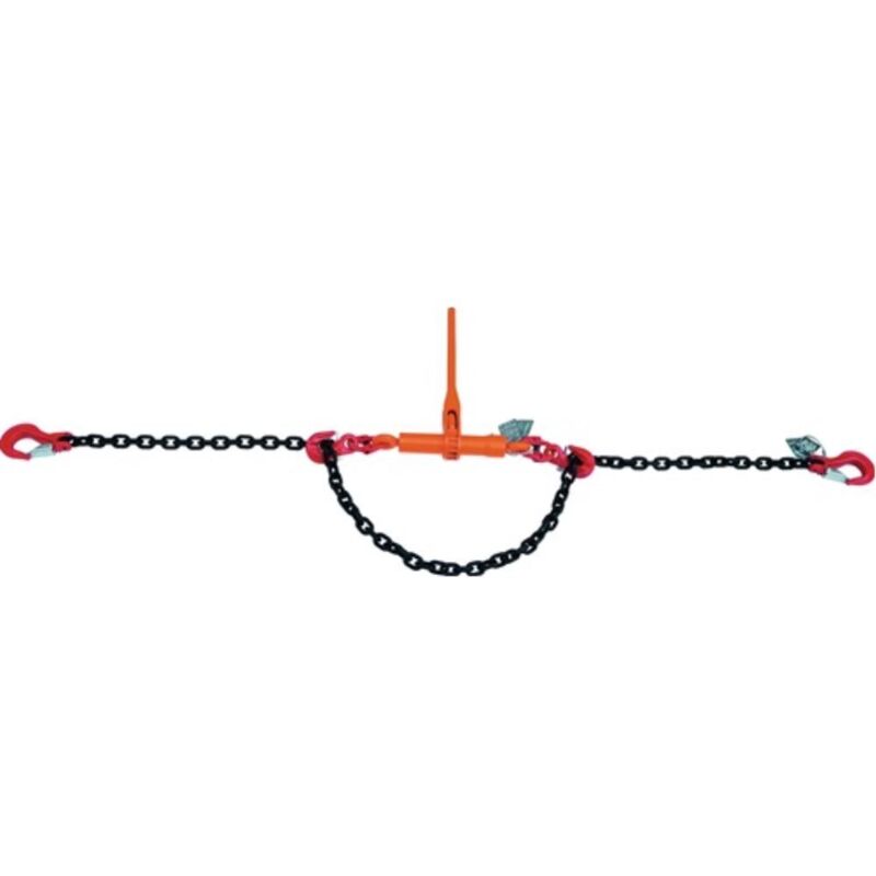 Dolezych - Cadena de amarre dora 2 piezas calidad 8 3.5m S.10-8mm Cadena de tracción 6300 daN 1575 daN