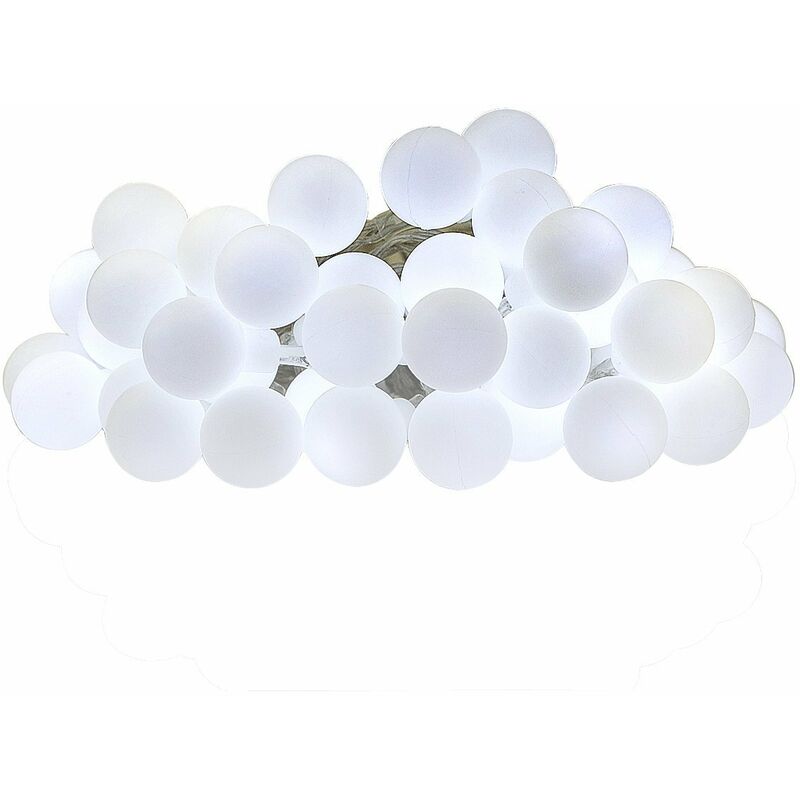 

Cadena de luces, 10M 100 bombillas, luces de cadena de bolas LED blancas cálidas, decoración romántica para decoración al aire libre, hogar, jardín,