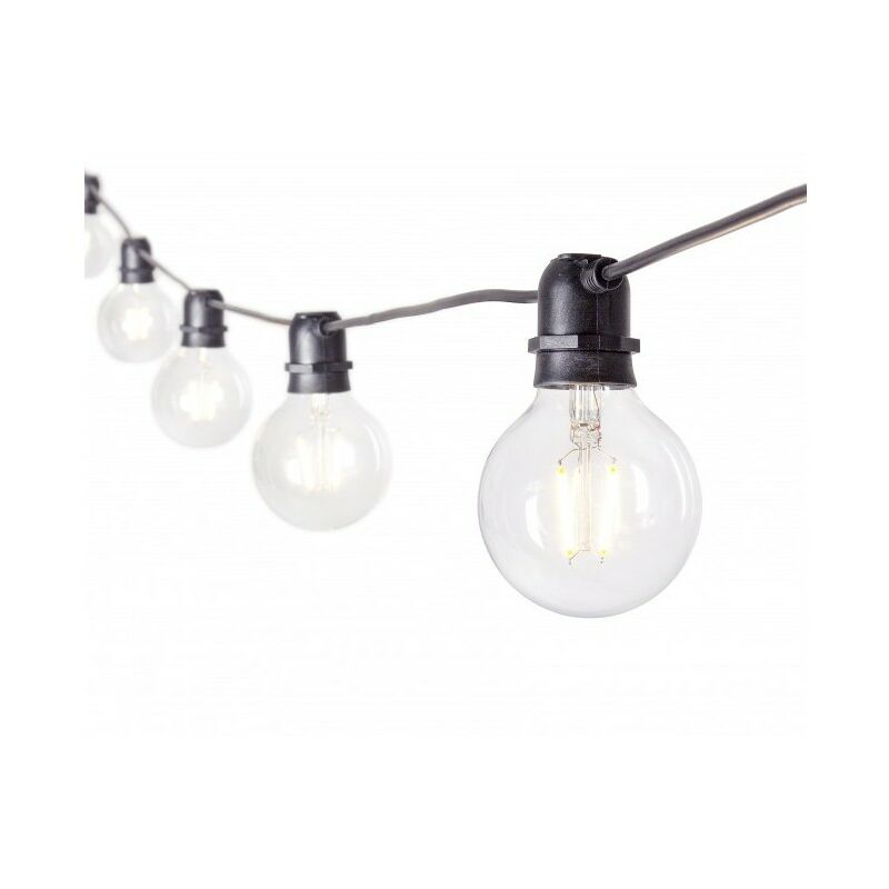 Bizzotto - Cadena de luces exteriores Brillant 10 led transparente 8.4m