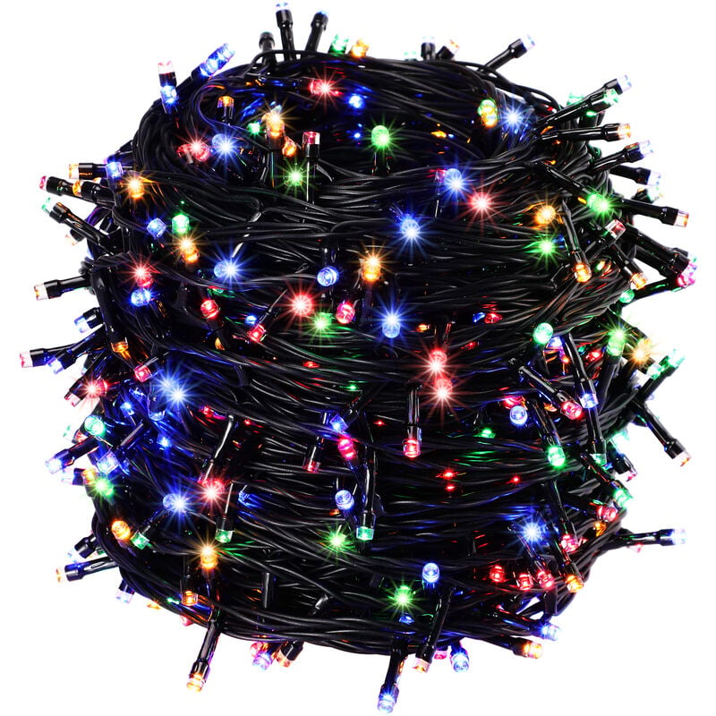 

Cadena de luces LED Multicolor 14m 700 LEDs Guirnalda luminosa para árbol de Navidad con 8 Programas de iluminación