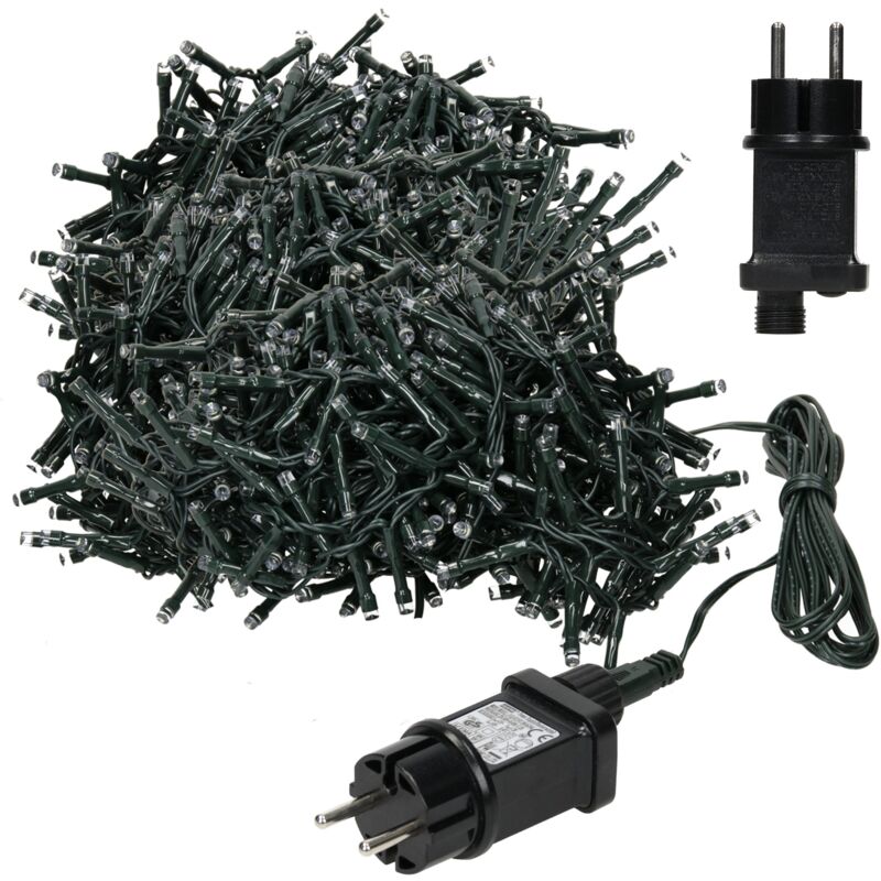 

Cadena de luces navideñas blanco extra cálido 30m 1500 LED Luz exterior interior